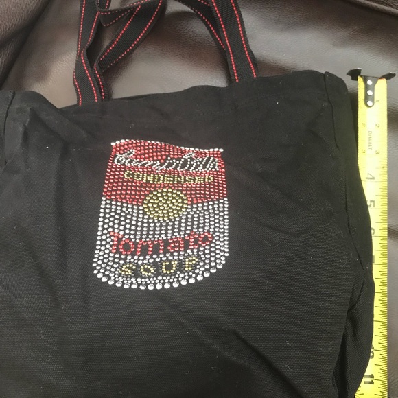 Cute embellished Campbell Soup tote - Picture 3 of 4